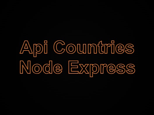 API Países, Provincias y Regiones